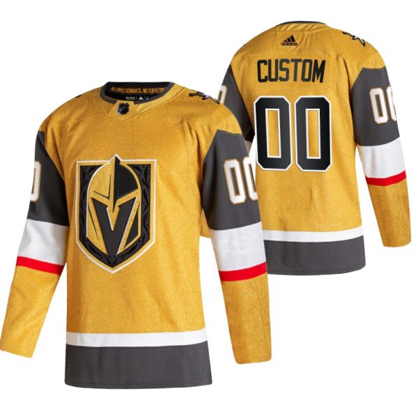 Vegas Golden Knights Trikot Benutzerdefinierte Gold 2020-21 Alternate Authentic Player